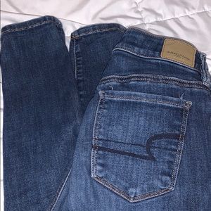 American eagle skinny high waisted jeans